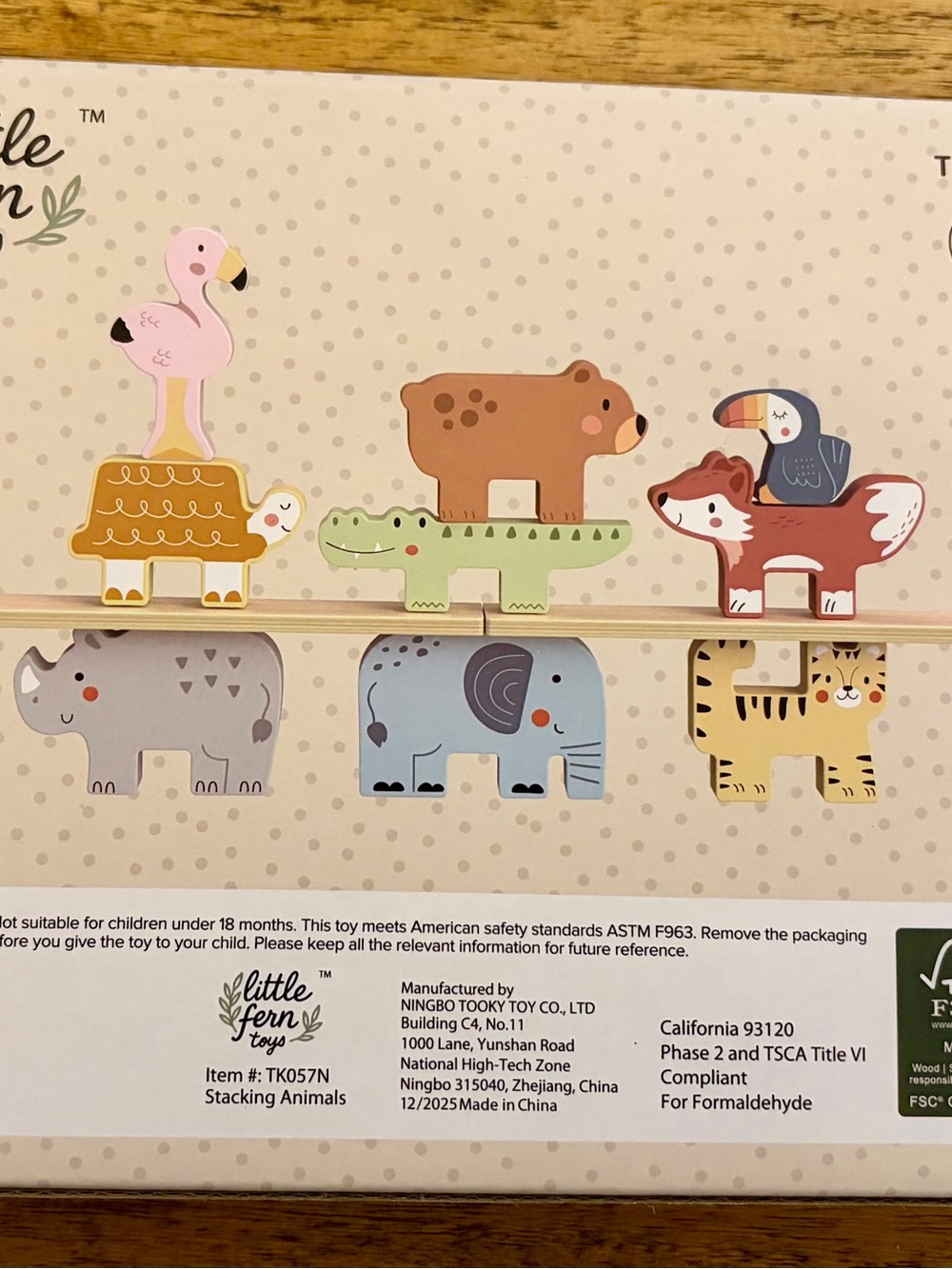 Pastel Animal Stacking Set - Multi Pastel - Picture 4 of 4